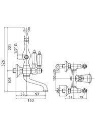 ��������� CEZARES FIRST VD-02-Bi ��� �����, ����� 150��, � ������ �����, ������/����� �����
