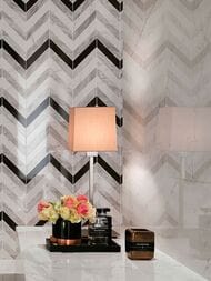 Мозаика Atlas Concorde Marvel Chevron Mix Wall (250х305) белая+серая, 9SCM (кв.м.)
