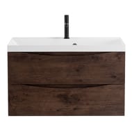 Тумба под раковину BelBagno MARINO (800х450х500) подвесная, Rovere Moro MARINO-800-2C-SO-RW-P