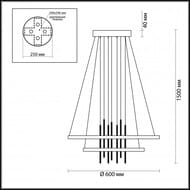 Подвесной светильник Odeon Light 3901/63L, черный