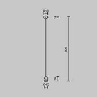 ��������� ���������� Long 760�� � ������ ����������� ������� Maytoni Flarity (�������) TRA159C-IPCL1-PT �������, IP20