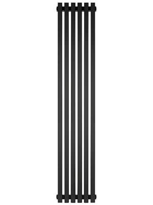 Дизайн-радиатор STOUT Tube Quadro 6 секц. ниж.прав.подкл. QV40-1750-6 R RAL1T103S9005 черн.мат.муар