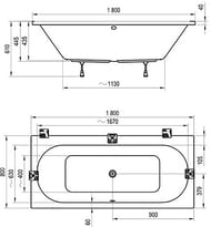 ����� ��������� RAVAK CITY 180x80 �����