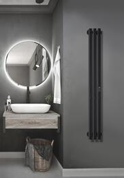 Полотенцесушитель Indigo Style 3 Pro 1200х130 (таймер, скр.монтаж, ун.подкл) черный муар