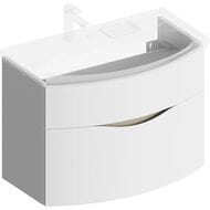 Тумба под раковину KERAMA MARAZZI RIVA подвесная с ящиками 776х445х549, белая матовая RV.80\WHT.M