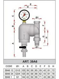 ������ FAR 1" �� � ����������, 100���, ���������� ����������, Max: 95 �C, 25 ��� FA 39A6 1100