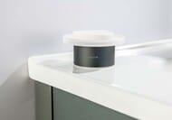 Мыльница Aquatek Лира AQ4426MB настольная, стекло матовое, латунь, цвет: черный матовый