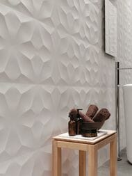 Плитка настенная Atlas Concorde 3D Wall Design Diamond White Matt (400х800) белая, 8DDI (кв.м.)