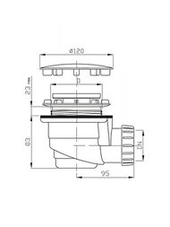 Сифон для душевых поддонов RIHO d90мм 750000000016/208912