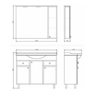 ����� COMFORTY ����-100 (1050�880�520) ���������, � ���������, ����� ������ 00004134582