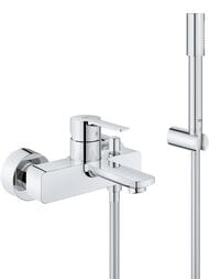 Смеситель Grohe Lineare New 33850001 для ванны однорычажный, с душем, хром