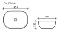 �������� ��������� Ceramicanova Element 455�325�135 �������������, �������� ������� CN6009MH