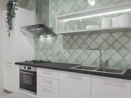 Плитка настенная AZORI Mate Green (150х150) моноколор, зеленая (кв.м.)