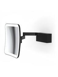 Зеркало косметическое Decor Walther VISION 200х200 подсветка, 5х, черный матовый 0123260