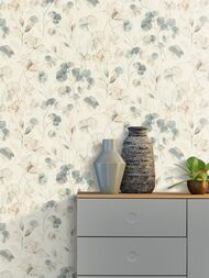 Обои виниловые на флизелине Rasch Country Living (1,06х10,00) цветы, многоцветные 970739 (рул.)