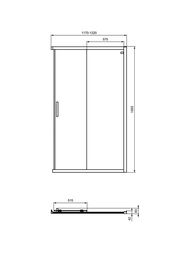 ����� �������� ������ Ideal Standard CONNECT 2 (1200�1950) ��������, ������ ������� /������� ������ K9264V3