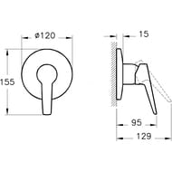 ��������� Vitra Hygienic ������������, �������������, � ������������� �����, ����: ���� A49271EXP