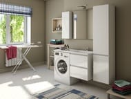 Тумба со столешницей Estet Dallas 1100х482 к стиральной машине, подвесная, 2ящика,правая ФР-00002021 — изображение 4