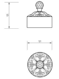 Migliore Cristalia ������� ������ 5 �� ������, ������/SWAROVSKII ML.CRS-60.227.DO/16825