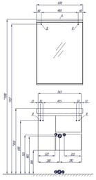 ����� ��� �������� AQUATON ���� 60 1A258501NRC80 ���������, 3 ���������, ����� ������/������� ����