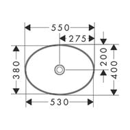 �������� Hansgrohe Xuniva D 550�400�95 ���������, ��� ��������,  ����� 60165450