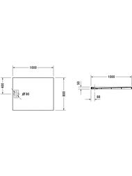 ������� ������ Duravit Stonetto 1000�800 ���������� � ������������, �������-����� 720147180000000