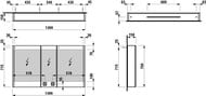 ���� ���������� LAUFEN Frame25 4.0875.4.900.144.1 (1300�750�150) � ����������, ��������� �����������