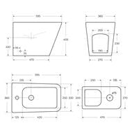 ���� ��������� BelBagno Ardente-R (360�595�410) � ���������� ��� ���������, ����� BB003B