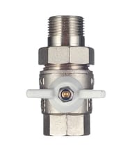 Кран с американкой 1/2"ВН VALTEC BASE белая бабочка VT.227.NW.04