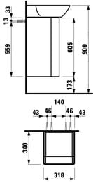 ����� ��� ���������� Laufen INO 4.2535.1.030.171.1 (320�350�605) 1 ������ �����, ������ ����