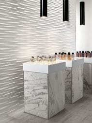Плитка настенная Atlas Concorde 3D Wall Design Blade White Matt (400х800) белая, 8DBW (кв.м.)