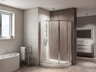 ������� ������ BelBagno DUE-RH-2-120/80-C-Cr (1200x800x1900) ������ ����������/������� ����