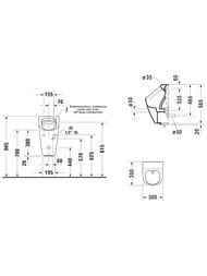 ������� DURAVIT ME by Starck 300�350�585 ������������, �����������, ������� �� ���� 2809310093