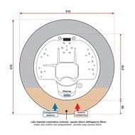 Минибассейн отдельностоящий для улицы Gruppo Treesse Male PMAL01BP 2100х2100х950 серый