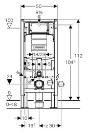 GEBERIT Duofix UP320 Sigma ����������� ��� ���������� ������� 111.380.00.5