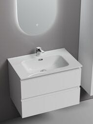 Тумба под раковину SANCOS Folk (690х450х500) подвесная, 2 ящика, Bianco FL70W