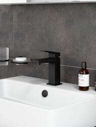 Смеситель для раковины Vitra Minimax Square однозахватный, черный матовый A4372036EXP