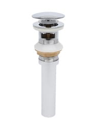 Донный клапан AQUAme Click-Clack, с переливом, хром AQM7001-1