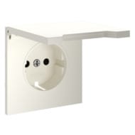 Накладка для розетки с/з, защитными шторками и крышкой Voltum S70 VLS000813, хлопок