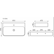�������� ��������� Ceramicanova Aura 815�475�140 �������������, ���. ��� ���������, ����� CN2006