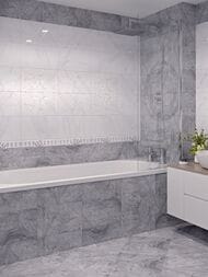 Плитка настенная Gracia Ceramica Милана серый низ 01 (250х400) серый 010100000876 (кв.м.) — миниатюра 3