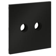 Накладка для розетки телевизионной оконечной TV+SAT Voltum S70 VLS001608, черный матовый