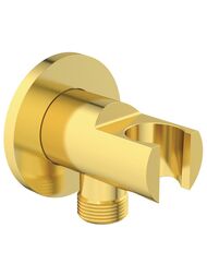 Ideal Standard IDEALRAIN Шланговое подключение BC807A2 с держателем, цвет: шлифованное золото — миниатюра 1