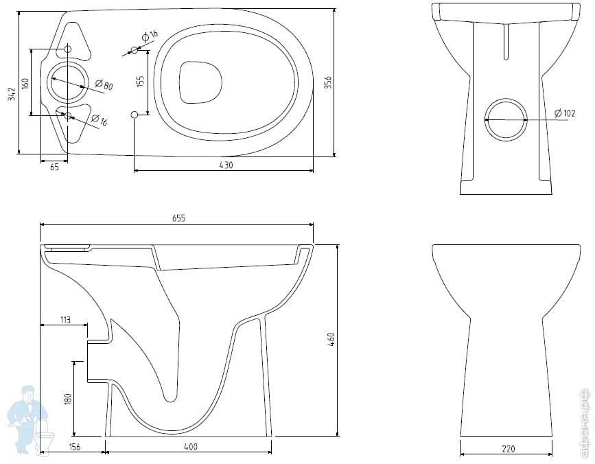 *Унитаз-компакт IFO Special для людей с ограниченными возможностями ...