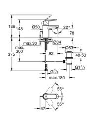 ��������� Grohe EuroSmart Cosmopolitan 32825000 ��� �����������,  ������������� �����, �/�, �/�
