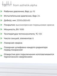 �������� �������� toHit from asthetik alpha, 6 ������, 2000�280�95, 1686 ��, ��������������, ���������