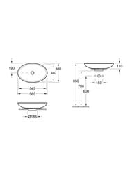 �������� Villeroy & Boch Loop&Friends 5151 00 01 (585�380�120) ��� ��������� ��� ���������, �������
