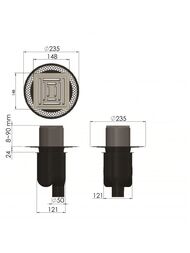 ���� ������� BERGES PLATZ Uno 150�150, ���.����, ����. ������ S-����� D50/105�� �30/80��, 090070