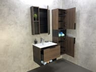 Шкаф-колонна COMFORTY Франкфурт-40 (400х1600х320) подвесной, дуб шоколадно-коричневый 00004150535