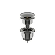 Донный клапан универсальный Ceramicanova 70003GGnc ненажимной, с металлической накладкой, вороненая сталь